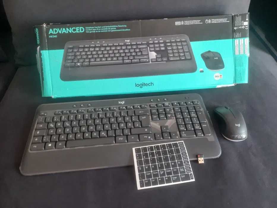 Logitech advanced MK540 bluetooth  DE naklejki [NOWA]