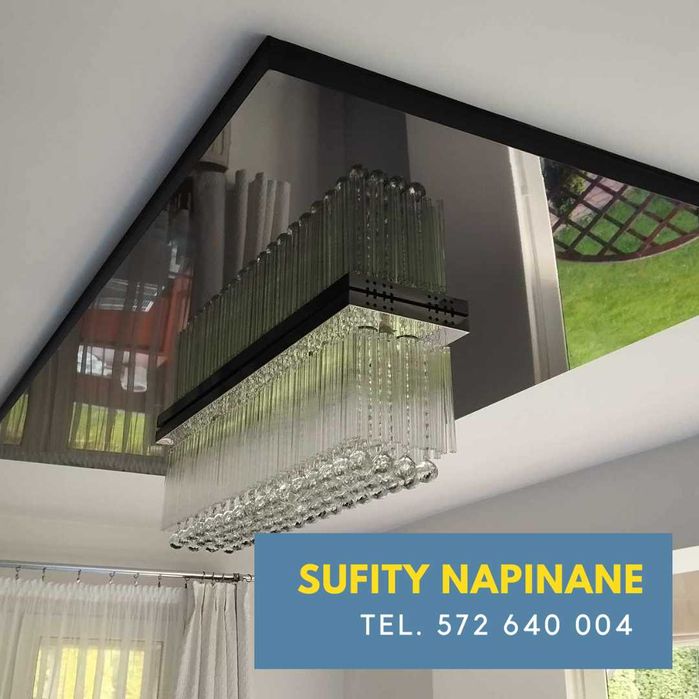 Sufity Napinane, Sufit Napinany, Nowoczesne Sufity, Czarny Połysk, LED