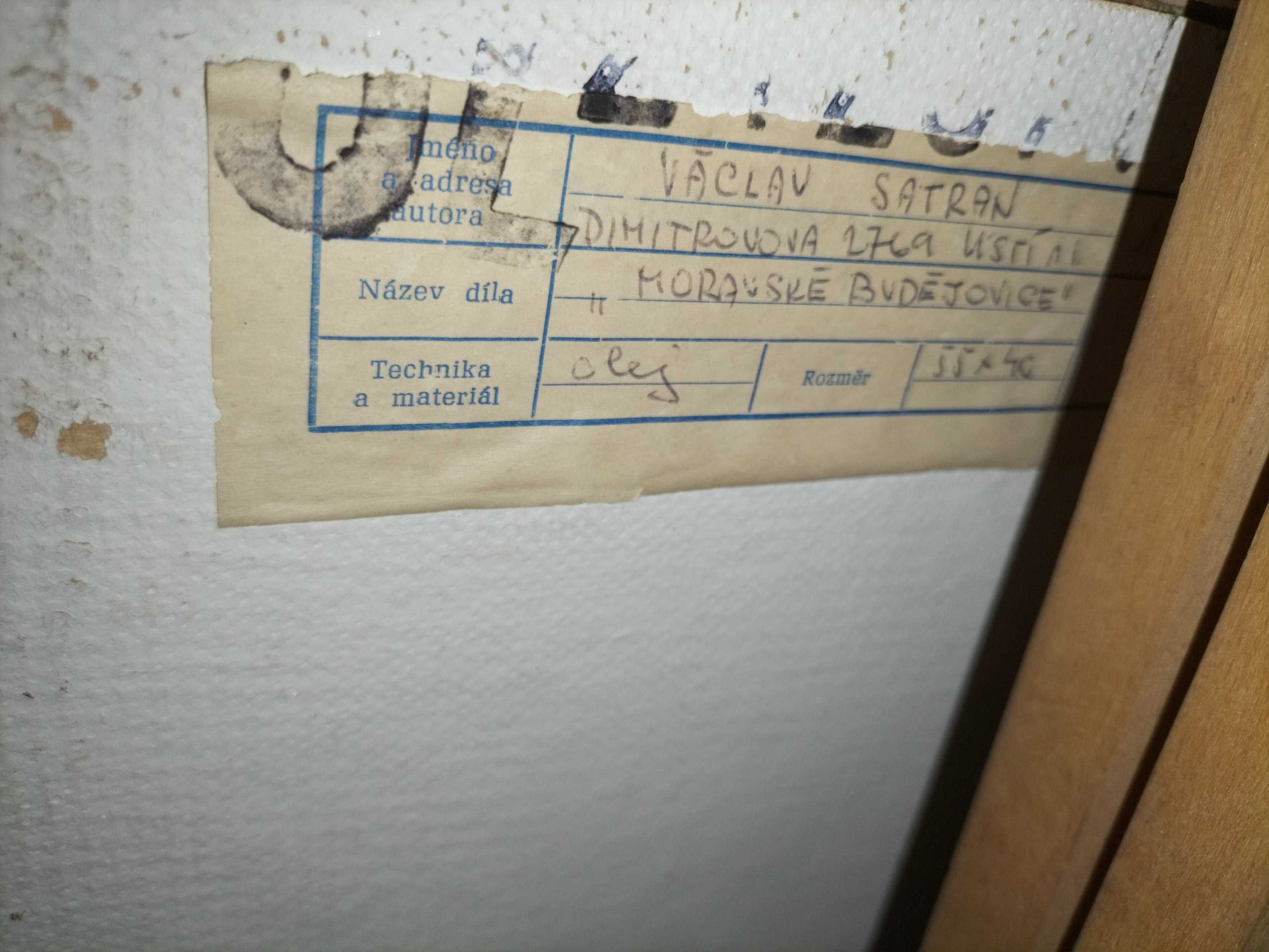 Obraz olejny na desce.Sygnowany.