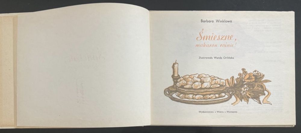 Książka „Śmieszne, makaron rośnie!” - Barbara Winklowa