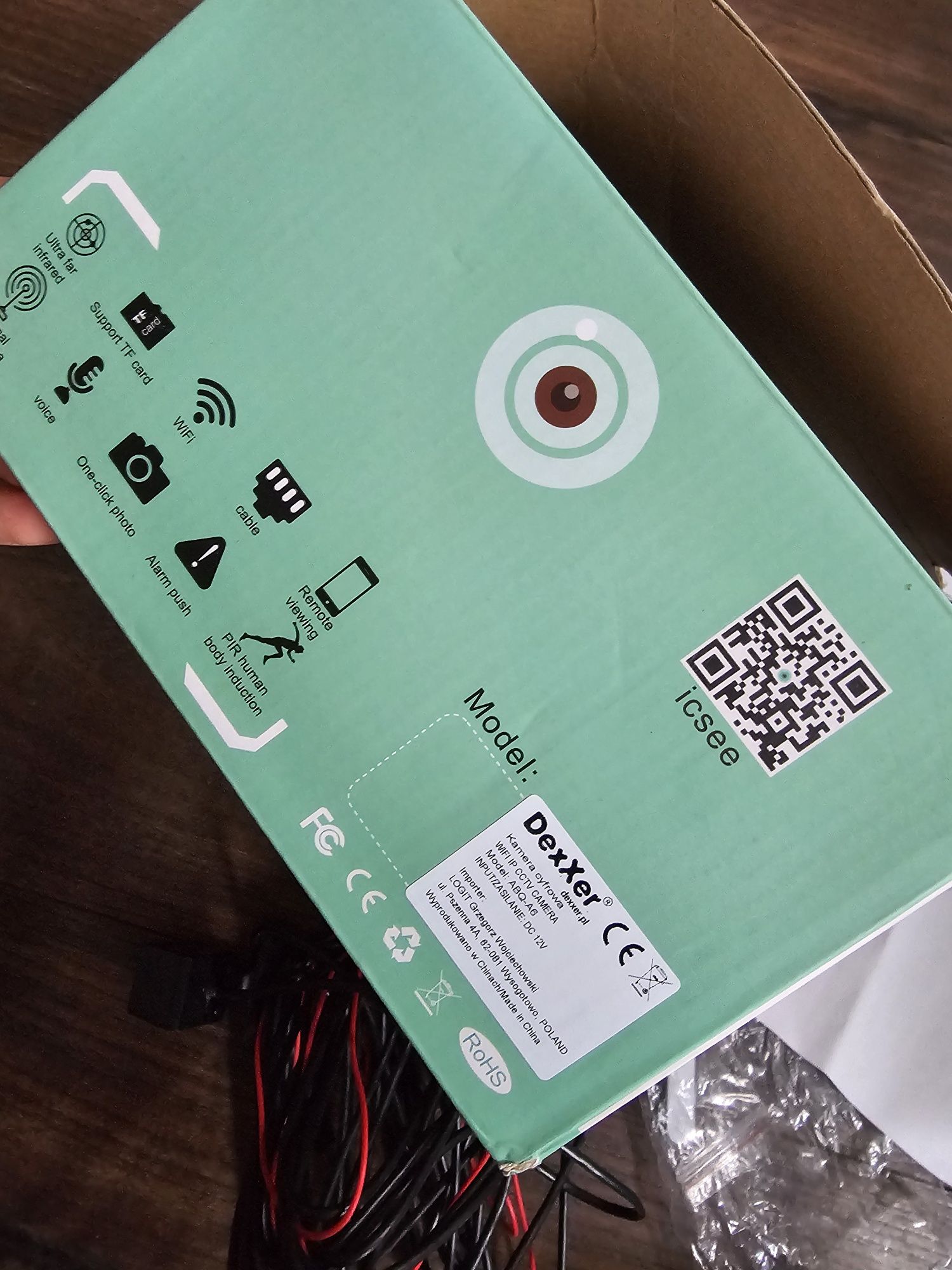 Kamera zewnętrzna Dexxer ABQ-A6  wi- fi aplikacja + karta