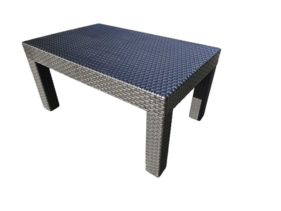 Meble ogrodowe tarasowe plastikowe technorattan HDM 4 osoby kawowy