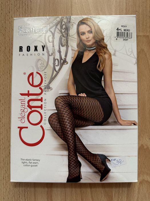 Rajstopy Roxy Fashion elegant Conte Nero 4=L