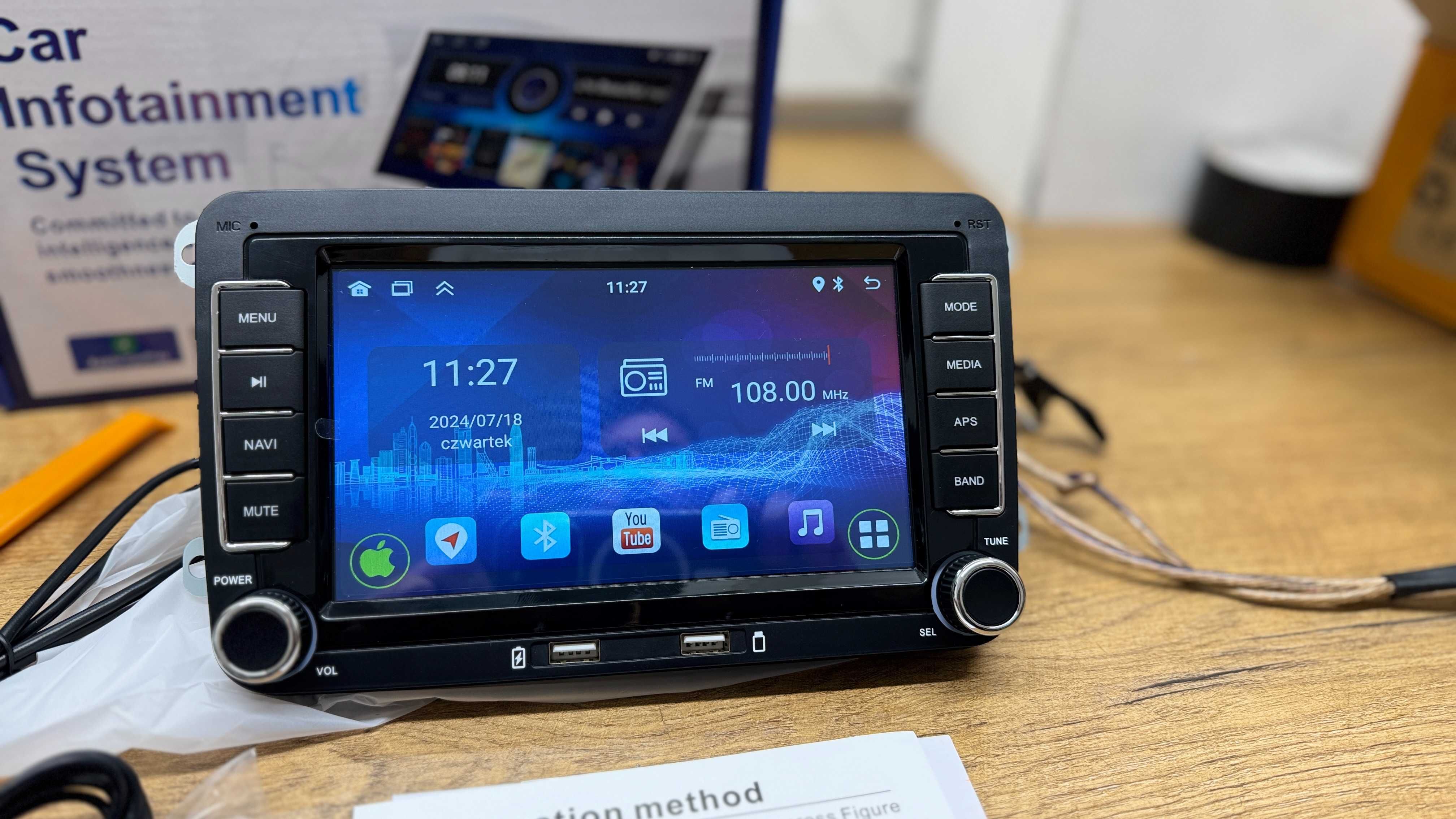radio android 2gb vw passat,skoda,seat carplay androidauto