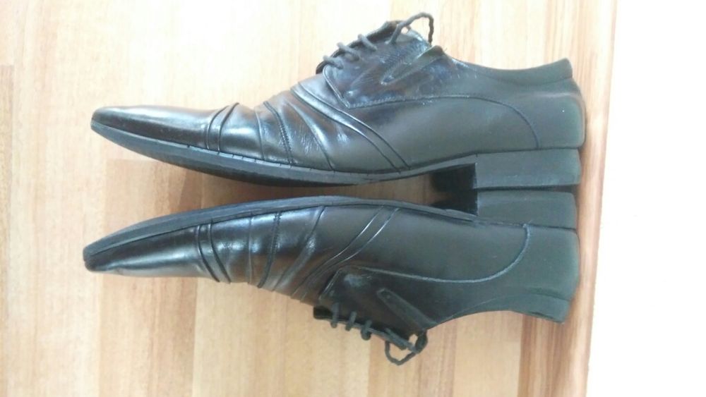Мужские туфли черные кожаные размер 45 по стельке размер 29,5 см