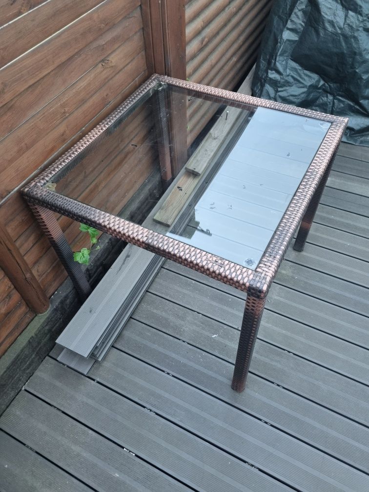 Blat stołu szklany hartowany kwadrat 70 x 70