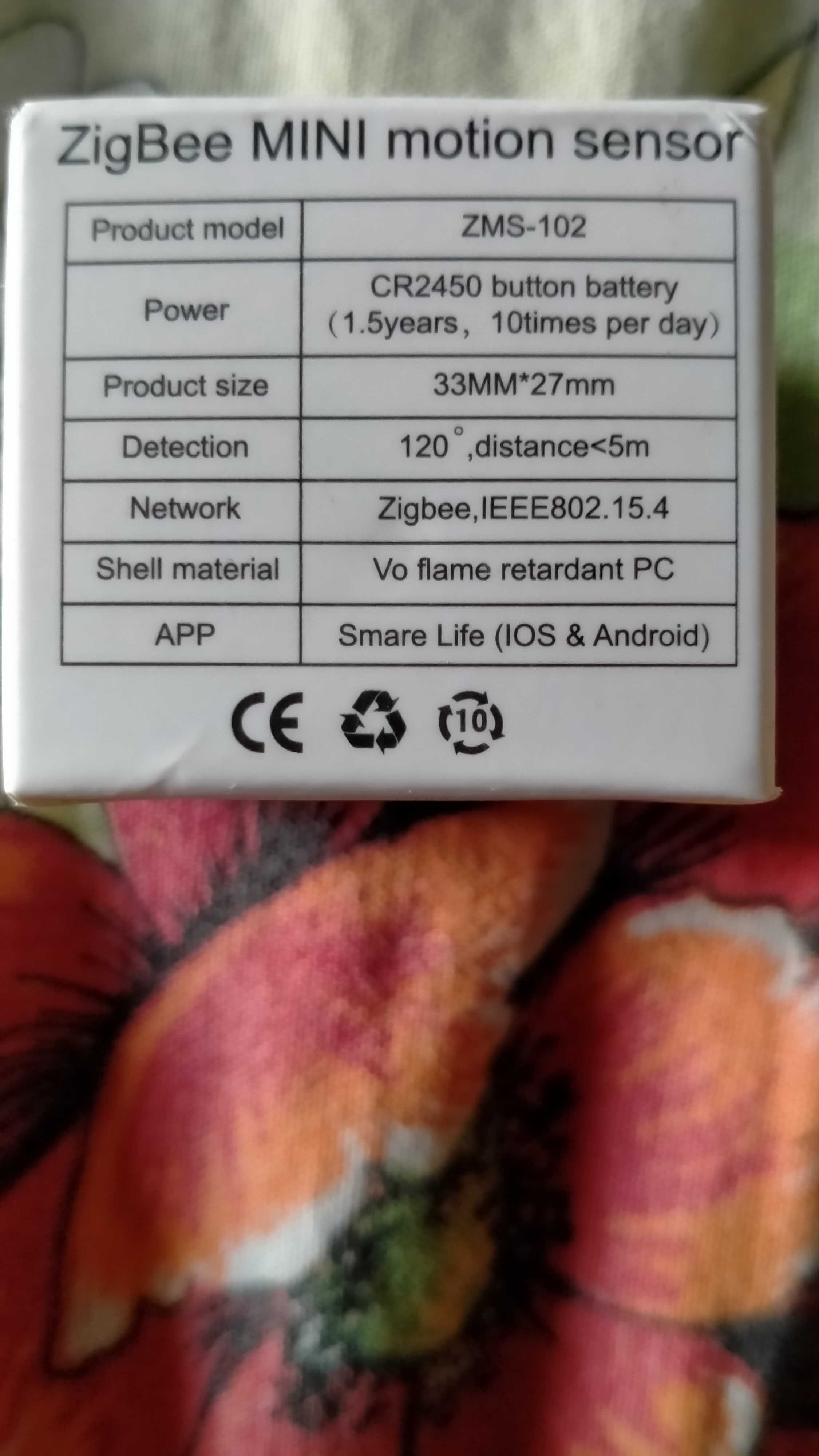 Zigbee tuya pir датчик