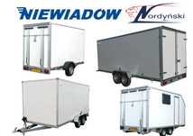 Niewiadów FURGON SANDWICH  DMC 750-3500, drzwi, rampa, 1/2 osie, SZCZELNY, XPS!