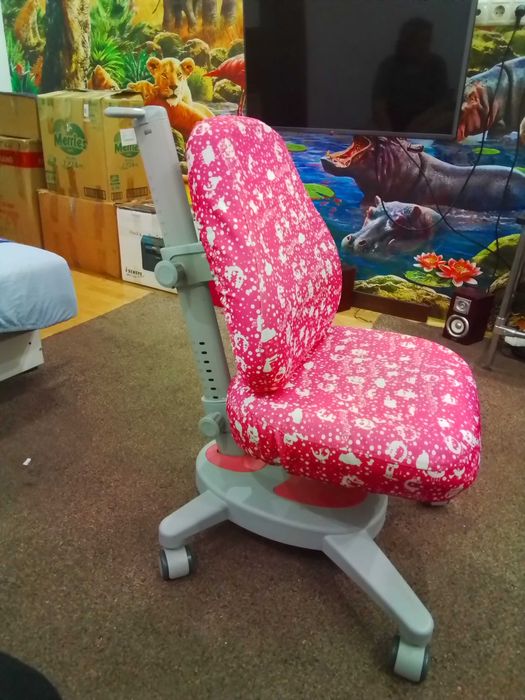 Детское кресло  Mealux Match gray base Pink