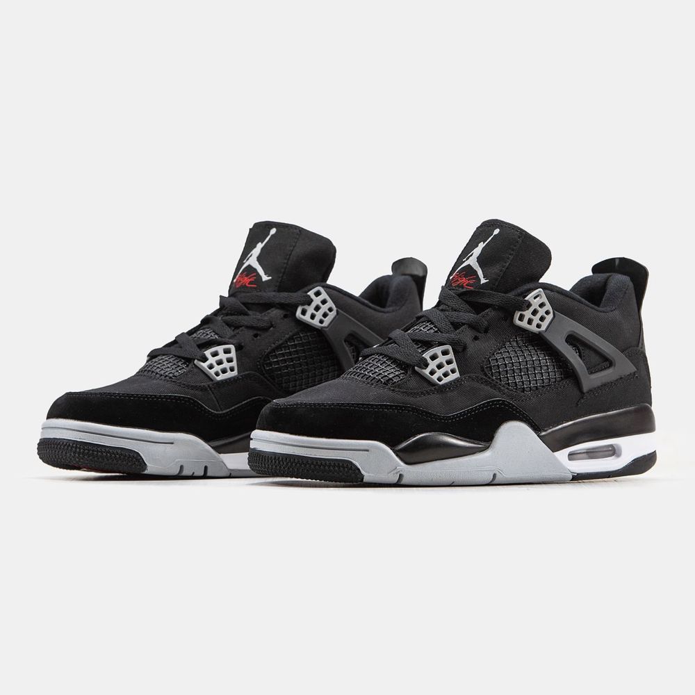 Buty Nike Air Jordan Retro 4 Black Canvas 40-45 męskie trampki
