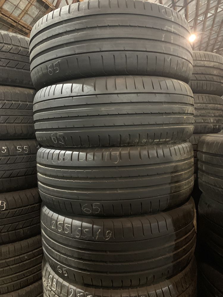 шины б/у лето 255/55 R19 GoodYear Eagle F1  Комплект!!