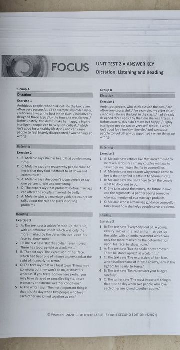 Focus 4 Second Edition. T3sty i odpowiedzi do książki WYSYŁKA OD 01.08