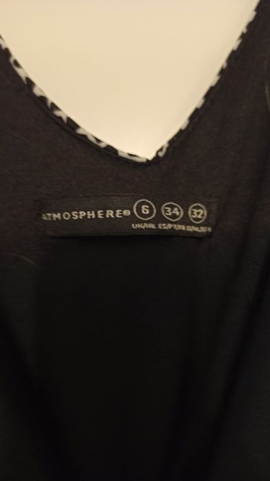 Czarno-biały kombinezon damski Atmosphere