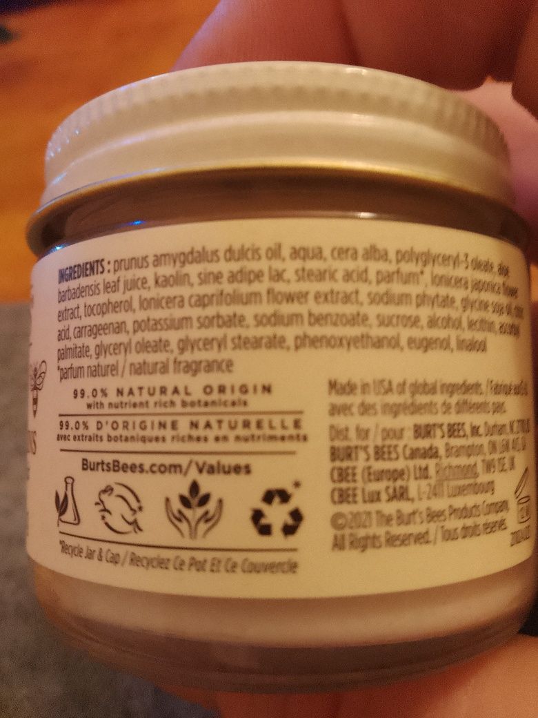 Krem do Rąk Naturalny 57 g Migdały Mleko