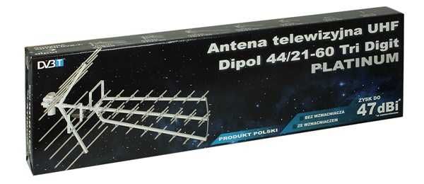 Najmocniejsza antena DVB-T ZE WZMACNIACZEM do 47dBi
