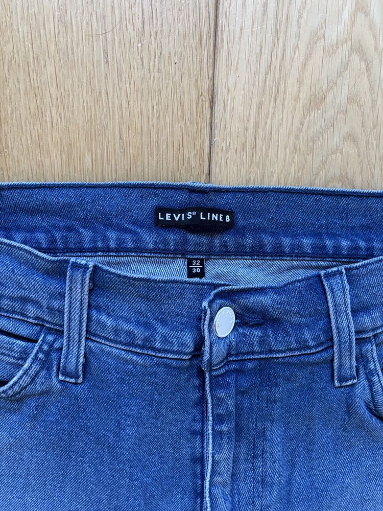 Levi’s 512 Line 8 niebieskie jeansy 32/30