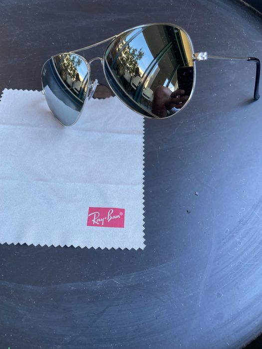 ÓCULOS DE SOL ORIGINAIS RAY-BAN AVIATOR ESPELHADOS