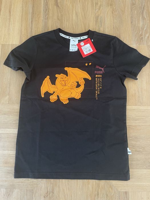 Puma T-Shirt Pokemon 536429 Czarny Regular Fit