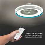 Wentylator Sufitowy V-TAC Wbudowany 45W LED 3000lm + Pilot