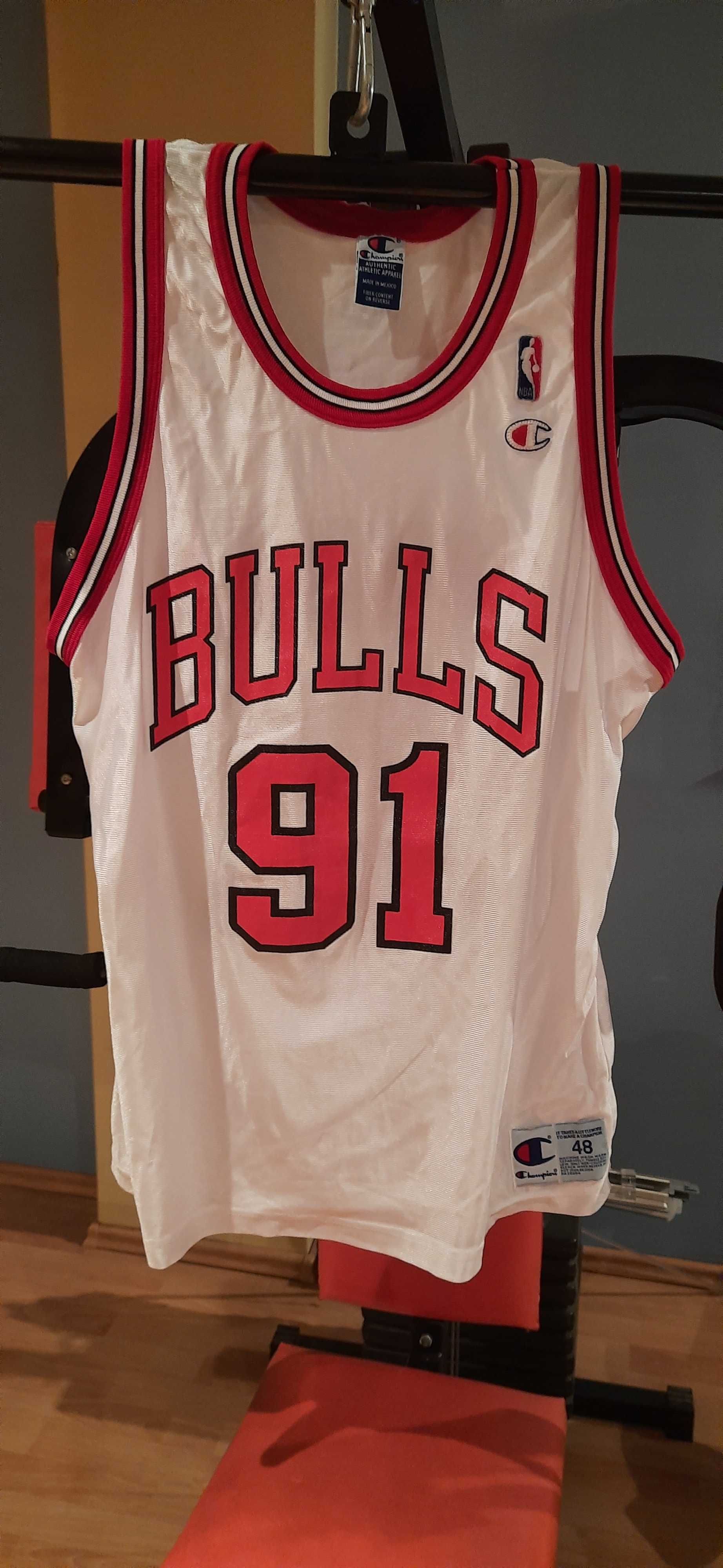 Koszulka Vintage Chicago Bulls Champion DENNIS RODMAN rozmiar 48