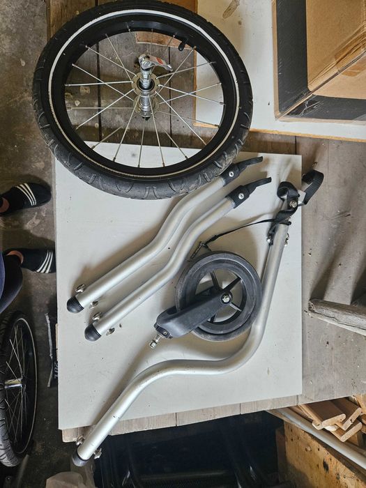 Przyczepka rowerowa amortyzowana Croozer Kid 1- ryksza / wózek biegowy