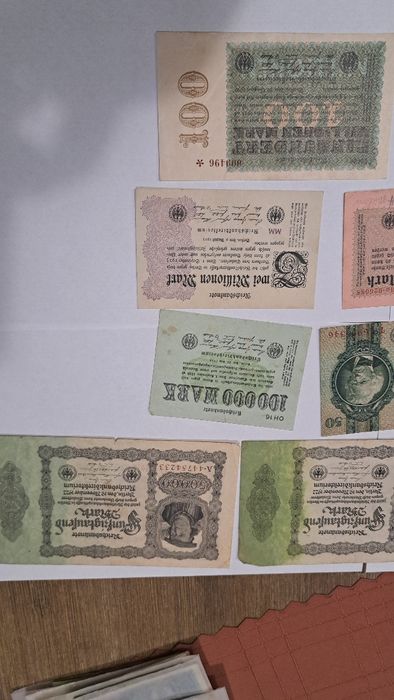 50-G zestaw 12 banknotów Niemieckich