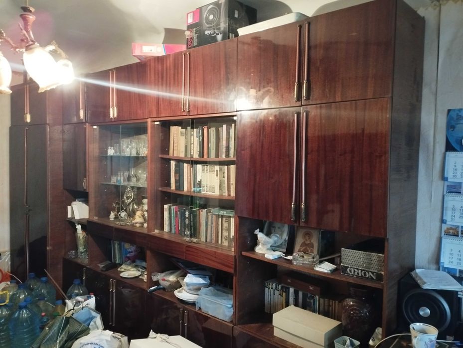 Стенка мебельная-4м,СССР.Зеркала   овальное ,пр-во РСФСР.