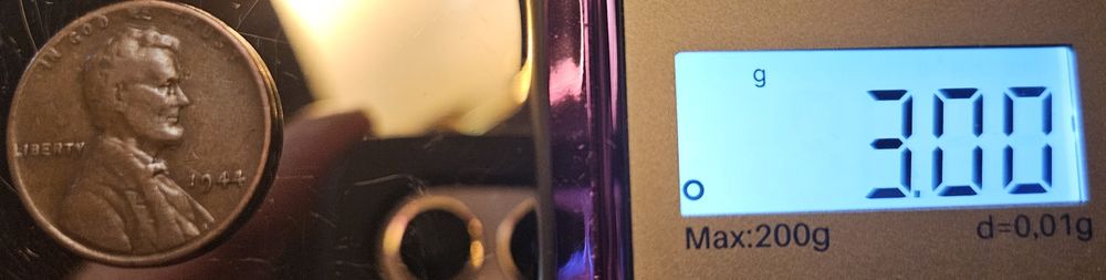 1 one Lincoln Cent 1944 USA Wheat Penny 3.0 g !