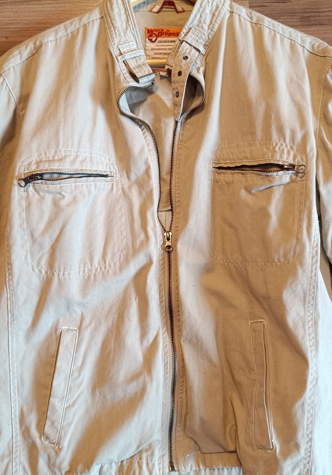 Kurtka jeans beż