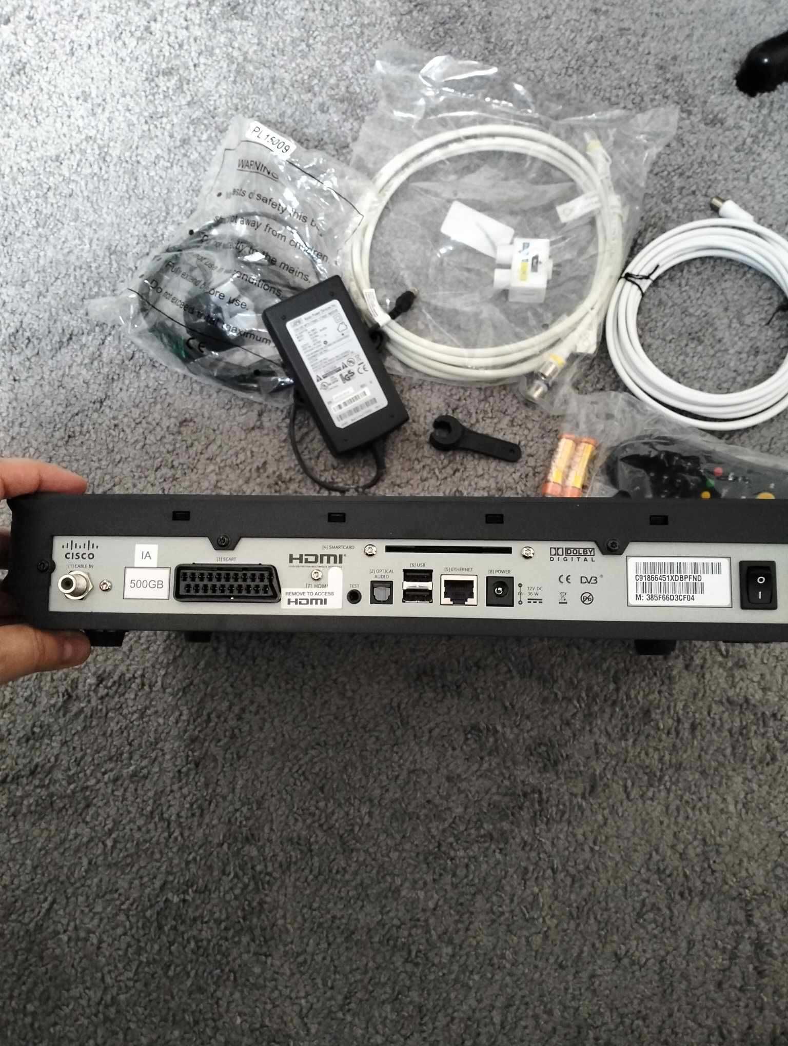 Cisco Tivo Box CT 8620 Virgin Media zestaw