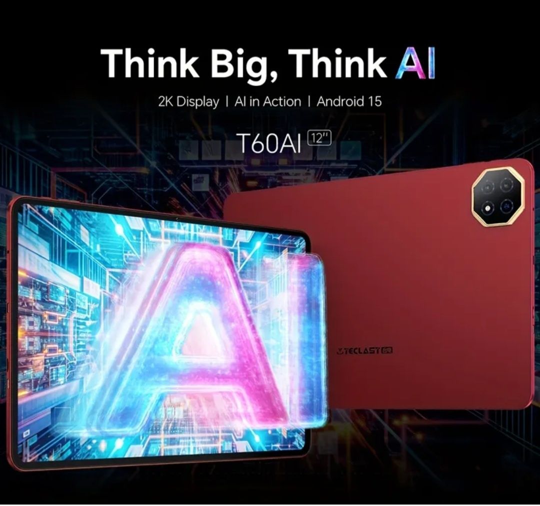 Tablet 12-calowy teclast t60 AI android 15 AI