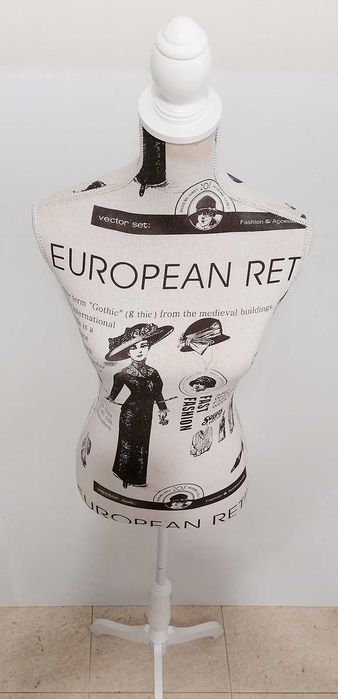 Manequim de Busto para Costura – Estilo Retro / Vintage