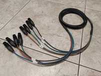 Kabel wieloparowy multicore audio 4x XLR symetryczne multipara neutrik