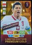 Panini FIFA World Cup Qatar 2022 Premium Limited Gold Lewandowski