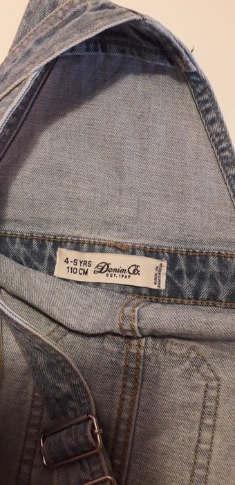 Jardineira Denim 4/5 Anos