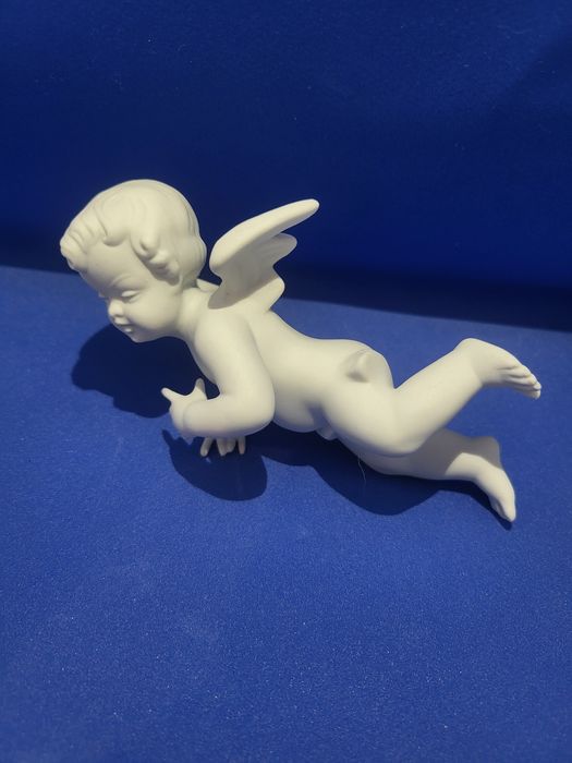 Рідкісна старовинна фарфорова статуетка фігурка ангел weimar  meissen