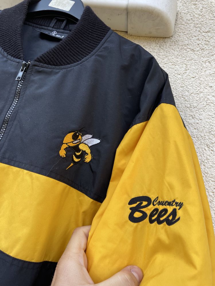 Kurtka Bomberka Racing Jacket Coventry Bees vintage y2k opium swag