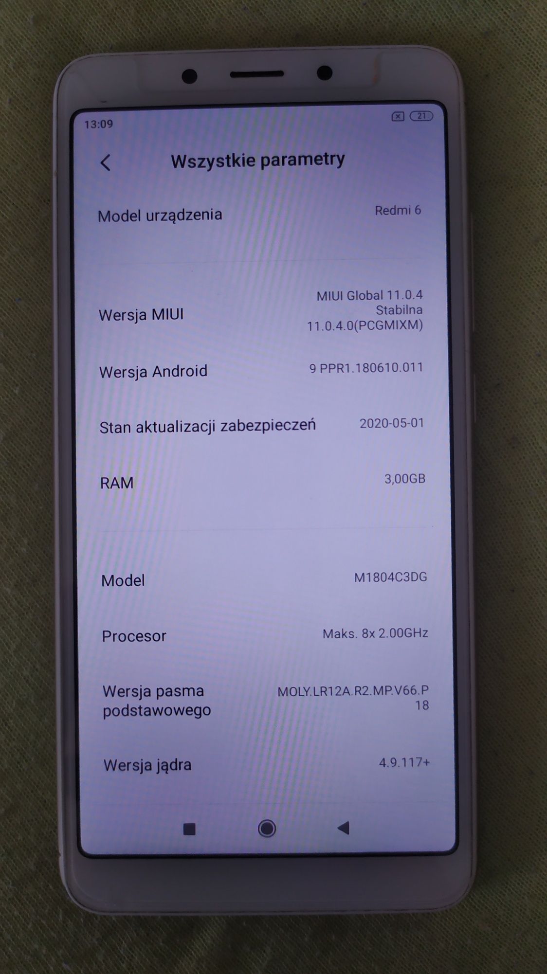 Smartphone Xiaomi redmi 6
