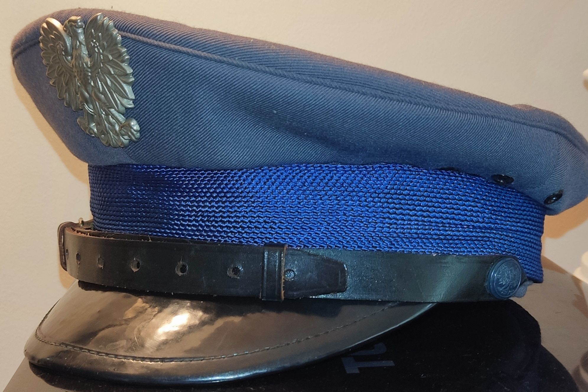 Mundur milicyjny Milicja MO PRL gabardyna spodnie czapka