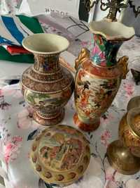 chińska porcelana wazonik malowane ręcznie szkatułka