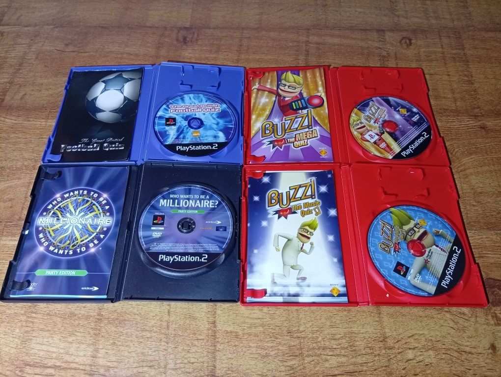 Zestaw gier Buzz! plus pady playstation2