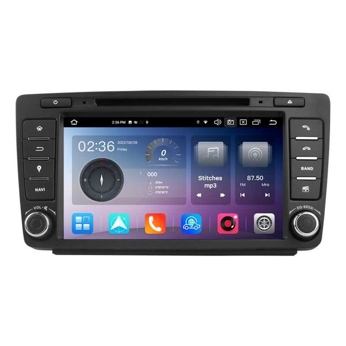 CarPlay Radio FM RDS Android GPS MP3 DVD USB WiFi Skoda Octavia II 2