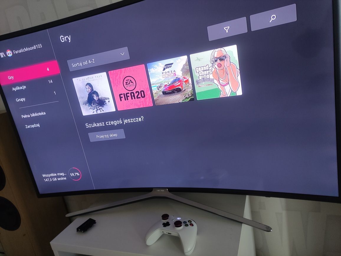 Konsola Xbox One S 4K HDR + Pad+ Okablowanie