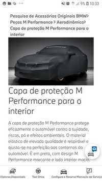 Capa de proteção M Performance para BMW M2. Original BMW