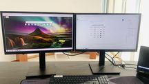 monitor 24" LG com ajuste de altura