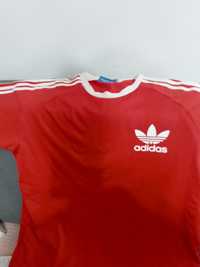 Koszulka meska L Adidas czetwona sportowa