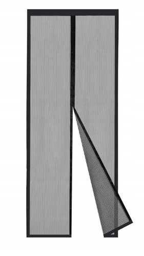 Sekey Moskitiera łatwy montaż 85x210cm czarny