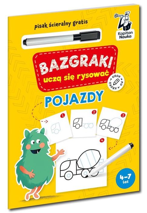 Bazgraki Uczą Się Rysować Pojazdy Kapitan Nauka .