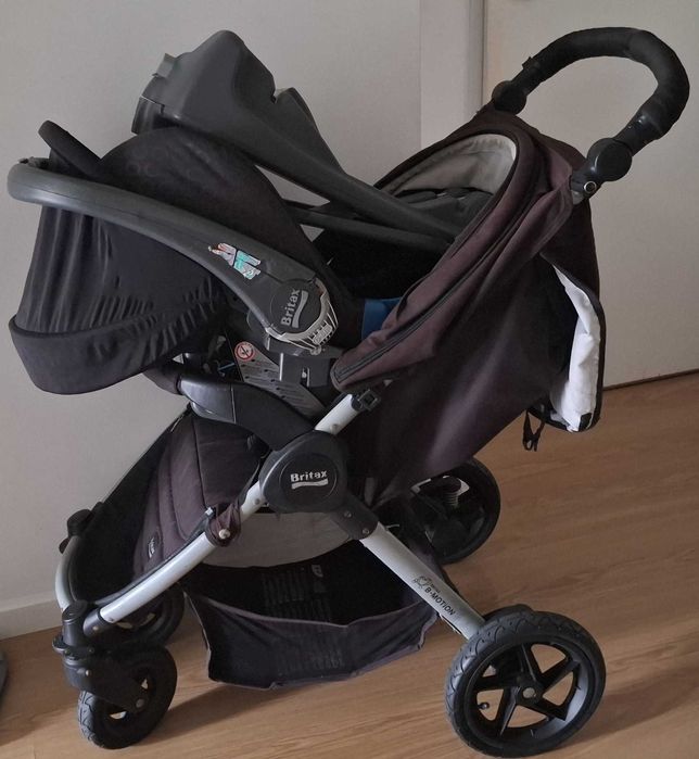 Conjunto Carrinho, Ovo e Base Isofix para Bebe