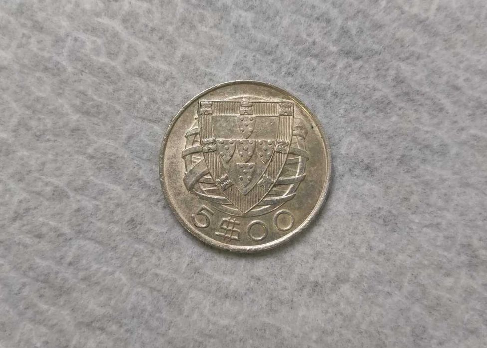 Moeda de 5$ 1933 - Prata Bonita